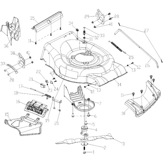 Дека и нож Champion LM5131 после 2019г.
